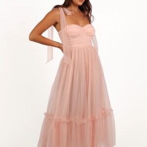 Petal and Pup light pink midi dress